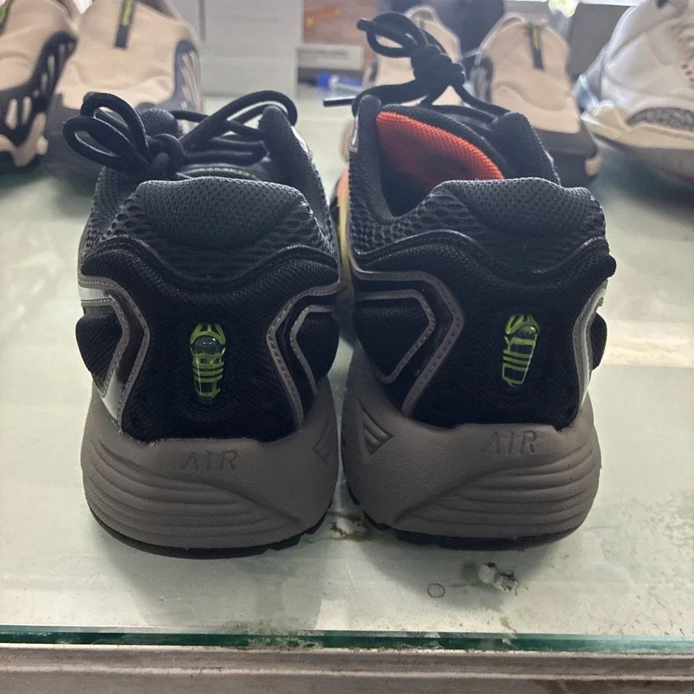 Nike Air Pegasus Wave Mens Size 9 Black Flat Pewter Safety Orange IB0612 005 New